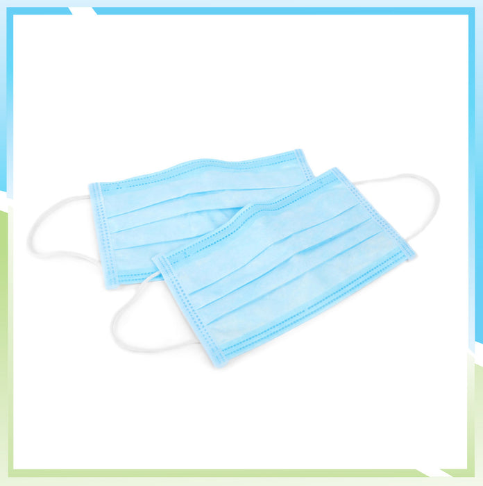 Face Mask Disposable Adult Blue (50 Pack)