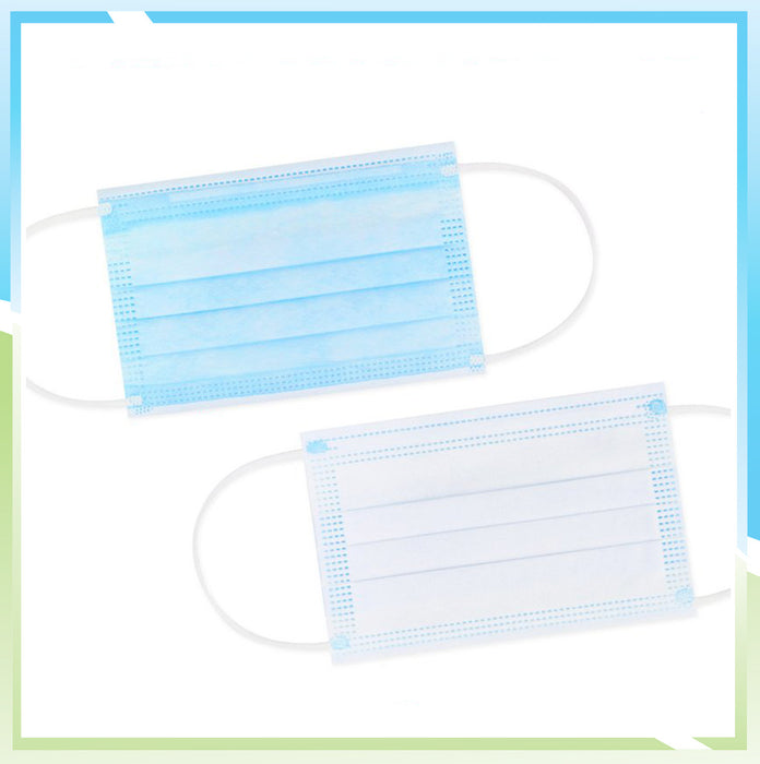 Face Mask Disposable Kids Blue (50 Pack)