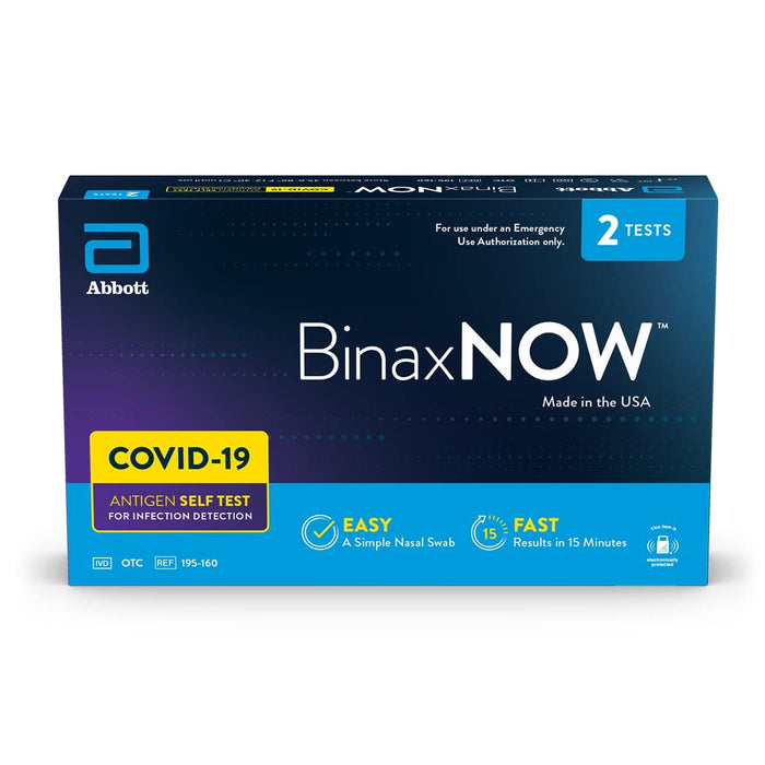 BinaxNow COVID19 Rapid Antigen Self Test RAT-102 (Case of 12)