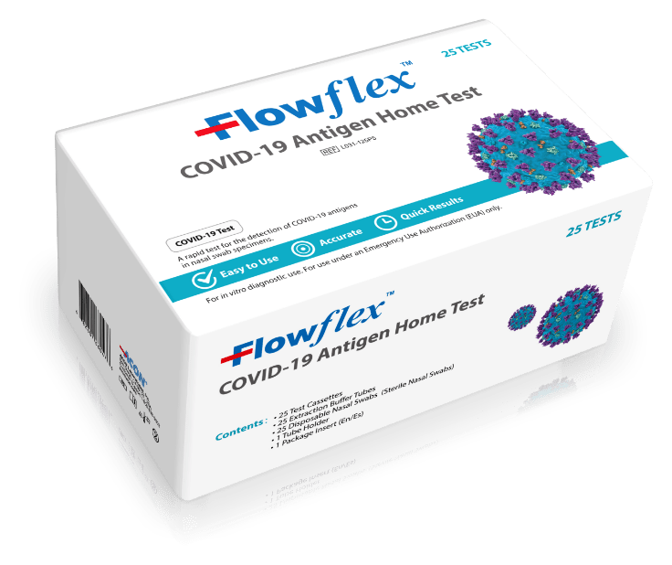 FlowFlex COVID19 Rapid Antigen Test RAT-101 (Case of 300)