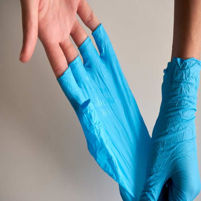 3.5 Mil Exam Blue Nitrile Gloves Diamond - NG-101 (Case of 1,000)